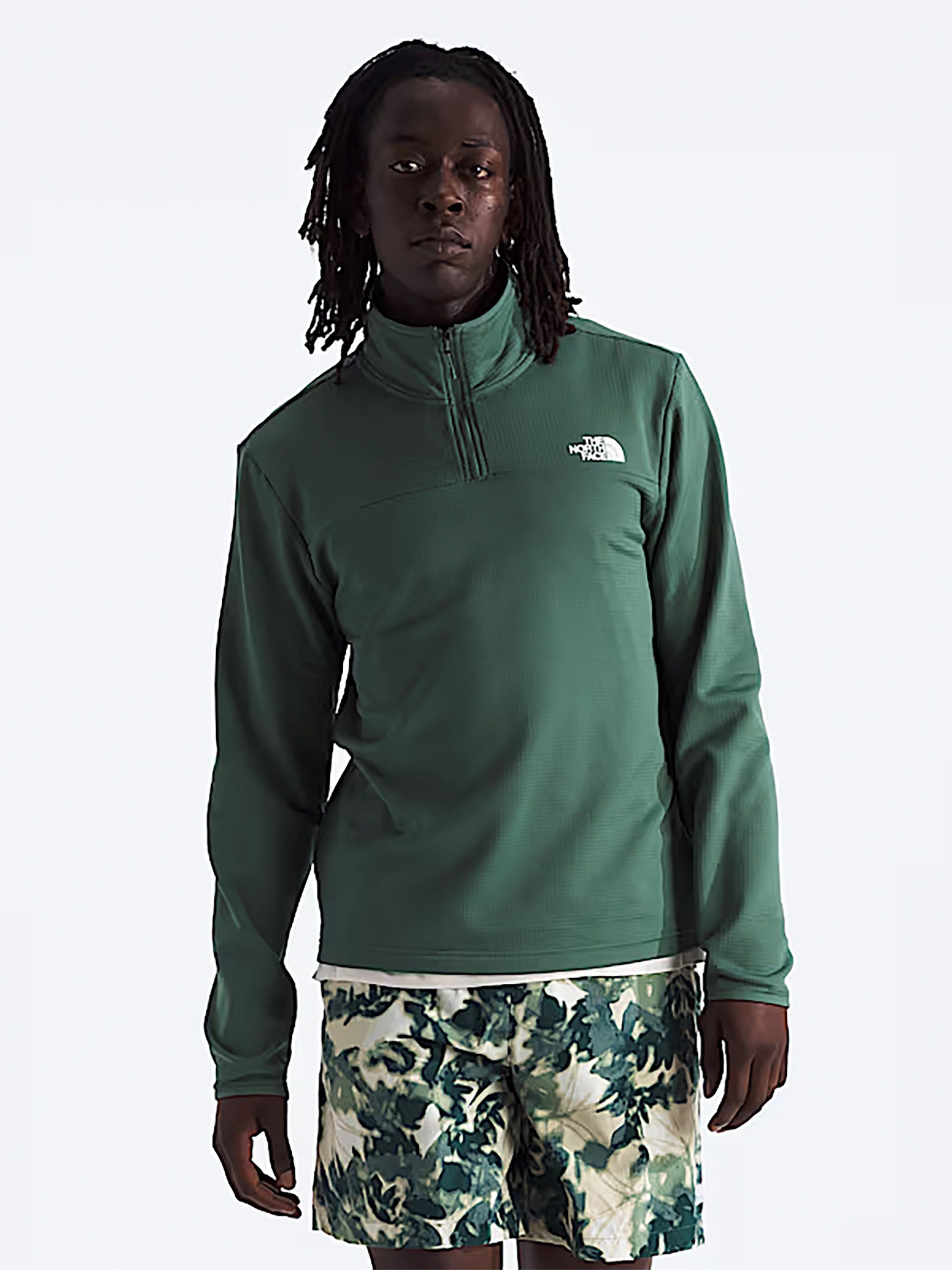 Men's Cedar Trail Grid Fleece 1/4 Zip by The North Face