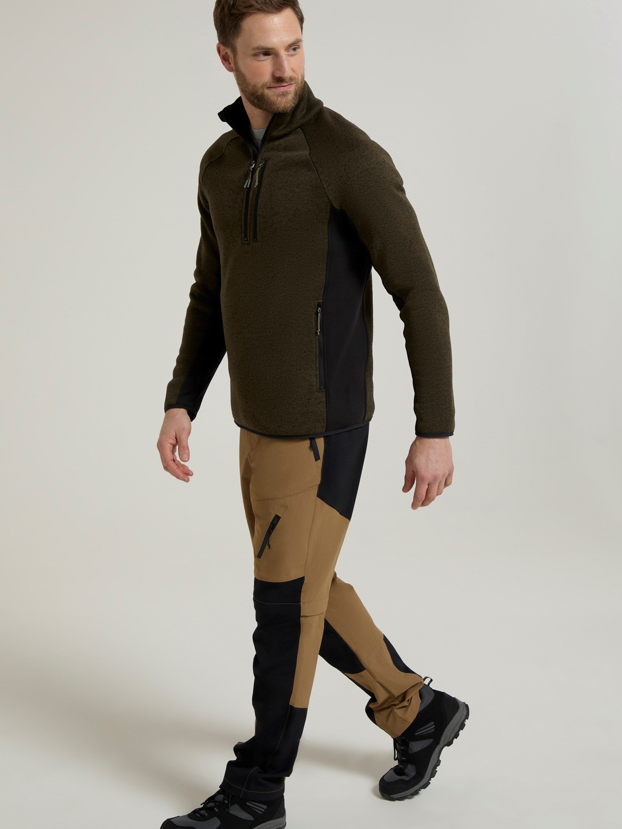 Men's Treston Half-Zip Fleece Jacket by Mountain Warehouse