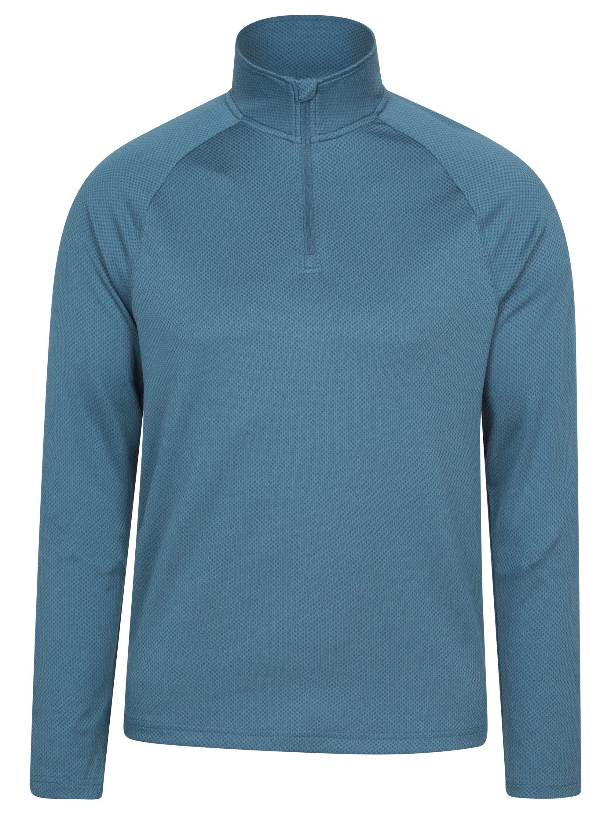 Men's Textured Half-Zip Midlayer for Active Wear
