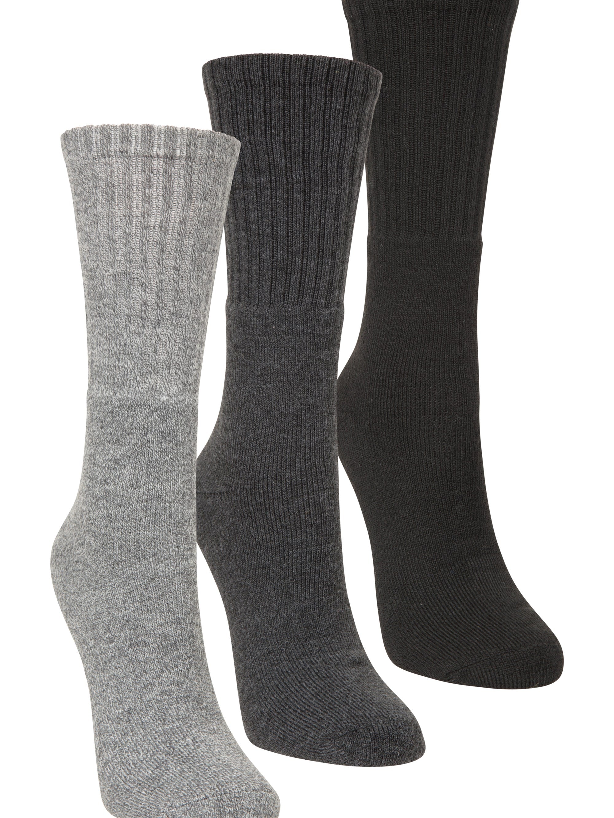 Women's Mid-Calf Hiking Socks 3-Pack by Mountain Warehouse