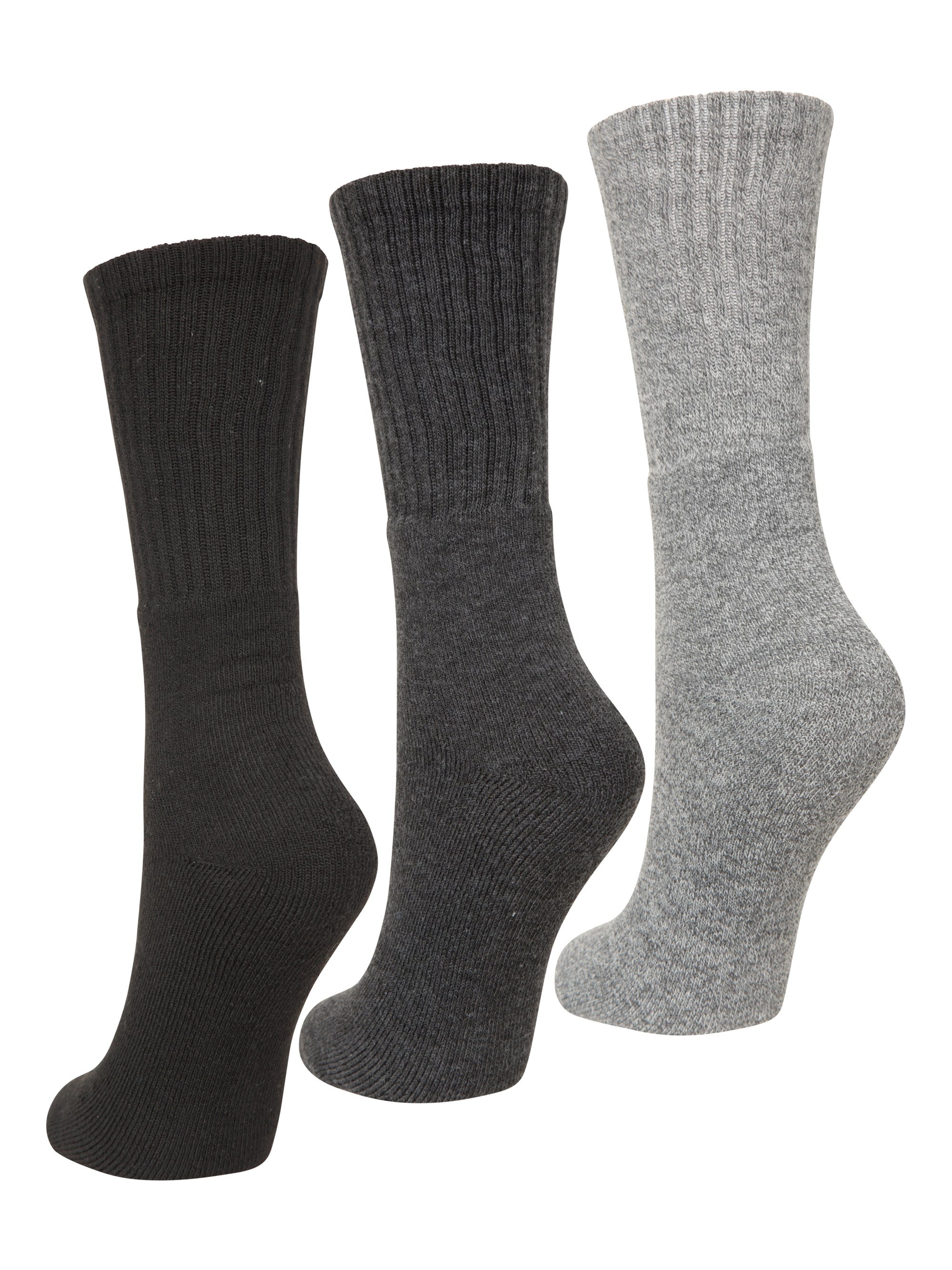 Women's Mid-Calf Hiking Socks 3-Pack by Mountain Warehouse