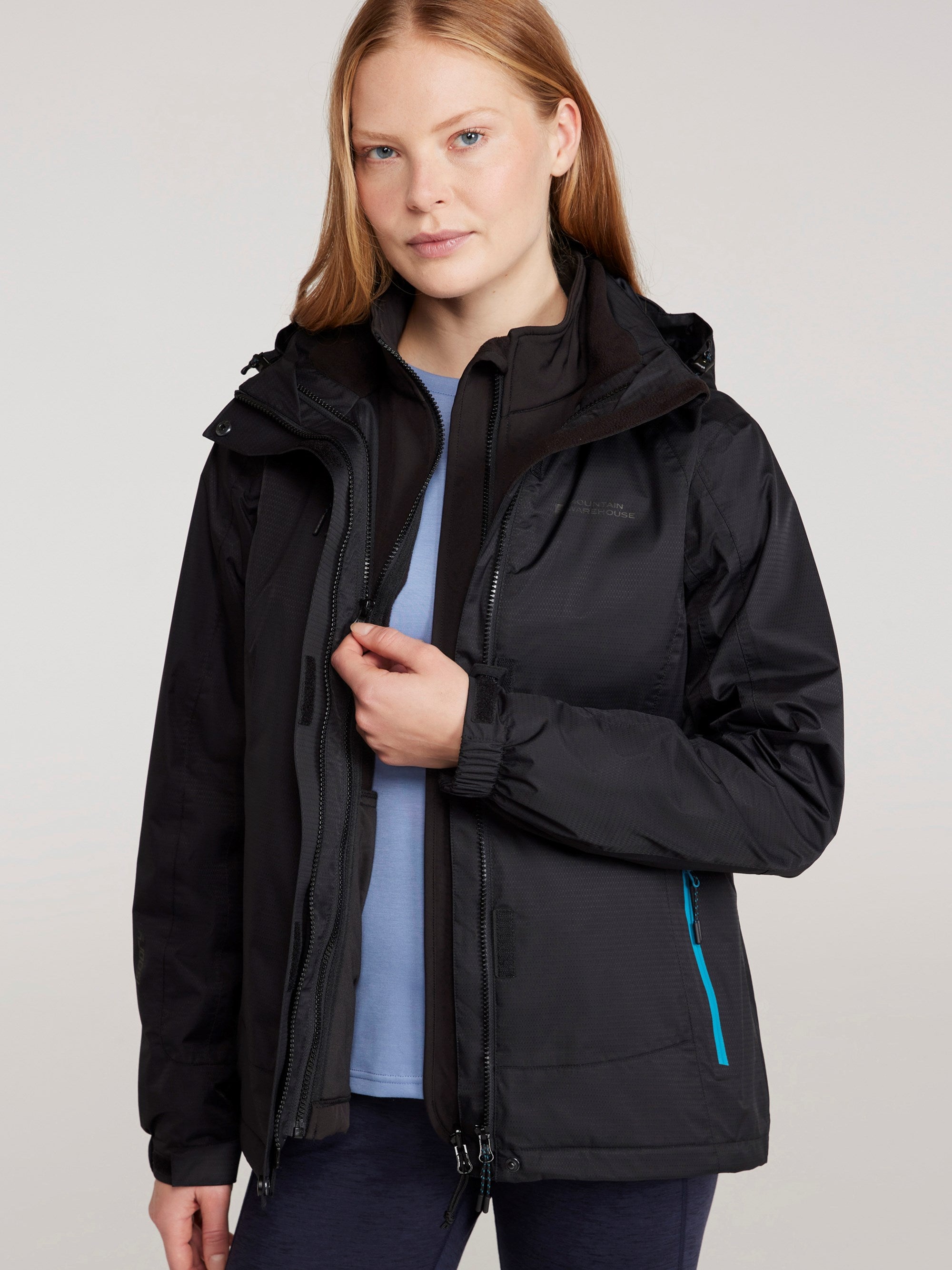 Women's 3-in-1 Waterproof Jacket for Hiking