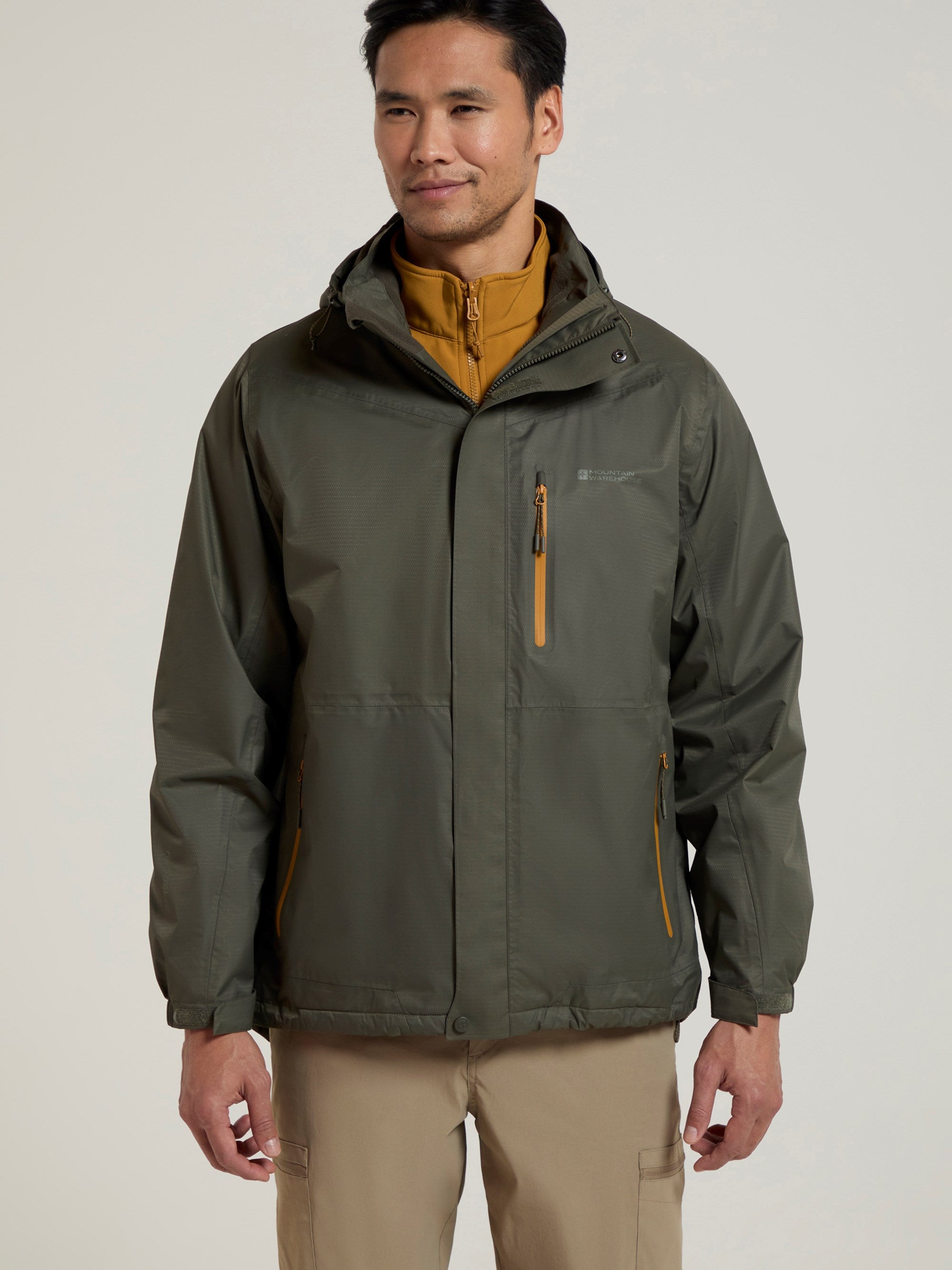 Men's 3-in-1 Waterproof Jacket for Hiking
