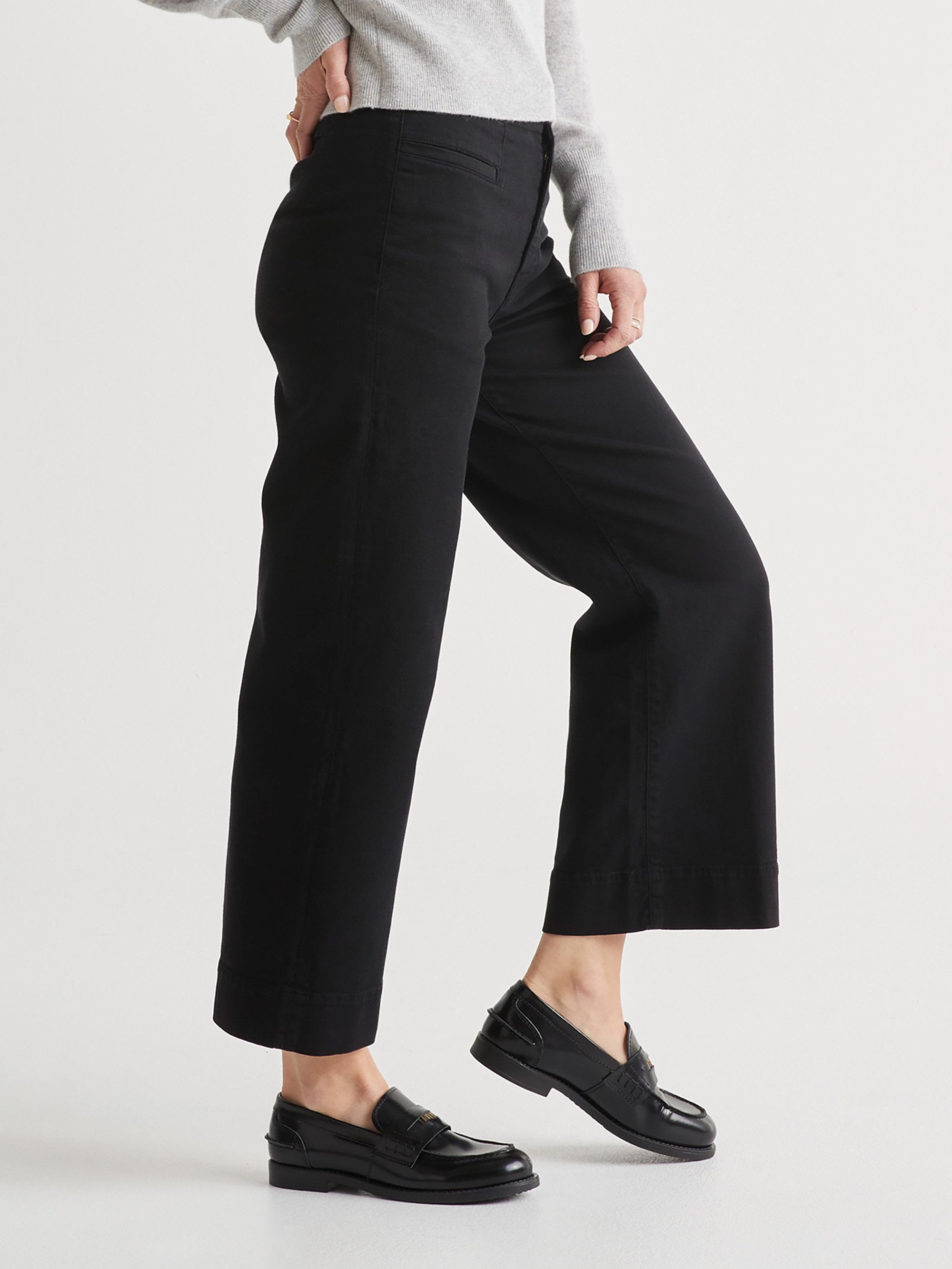 Women's High-Rise LuxTwill Trousers by Duer