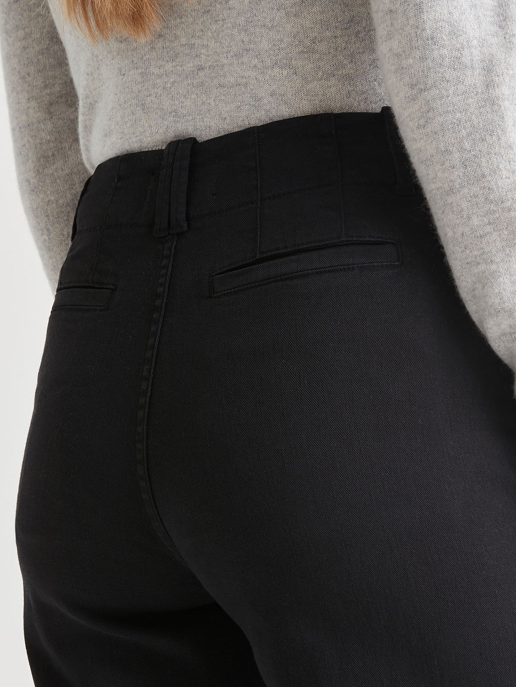 Women's High-Rise LuxTwill Trousers by Duer