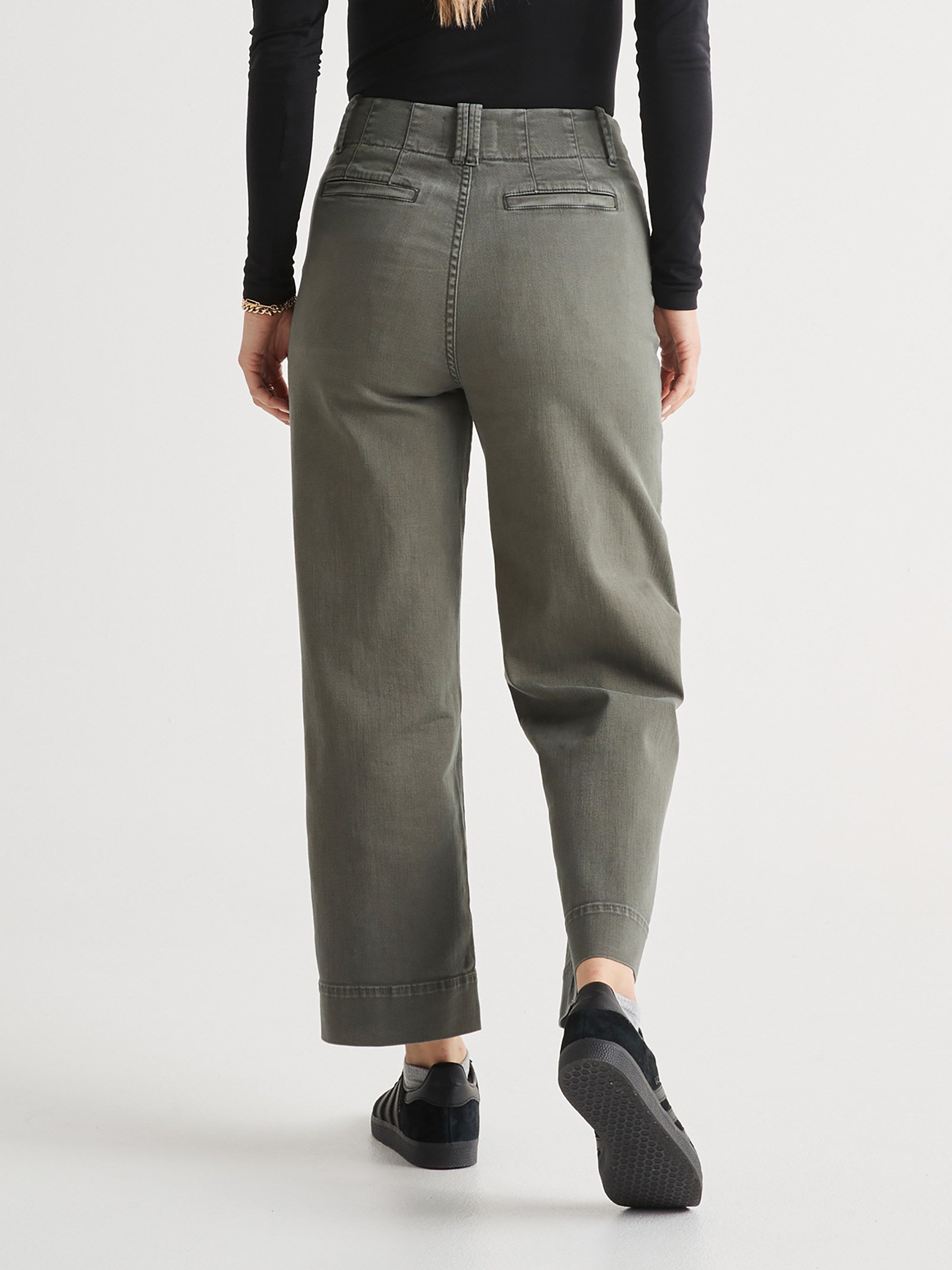Women's High-Rise LuxTwill Trousers by Duer